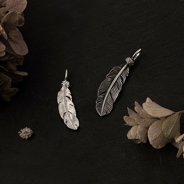 【JK銀飾】暮暮細羽／925純銀-項鍊