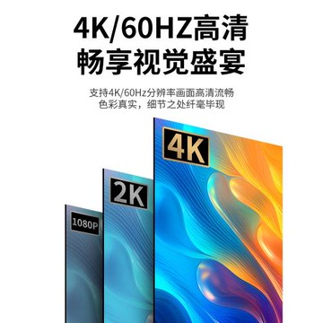 優聯dp轉hdmi轉接頭4k高清接口轉換器筆記本電腦連顯示器投影儀