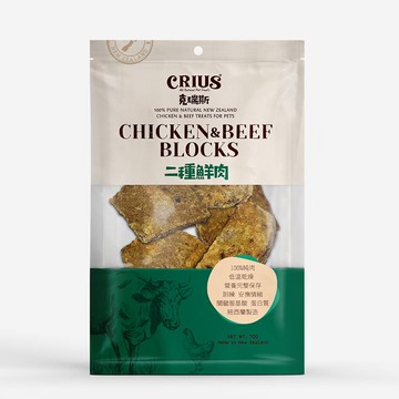 狗-克瑞斯天然紐西蘭點心70g-二種鮮肉
