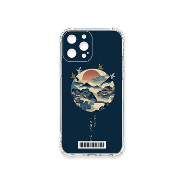 iPhone 12 Pro Max 殼 TRON IPhone 12 PRO MAX 圓形復古山水畫系列  載具 四角防摔殼 手機殼