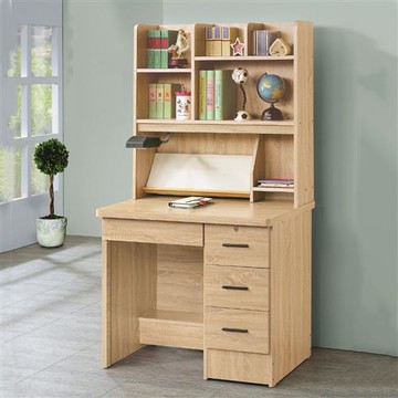 MUNA 原切橡木3尺書桌(全組)