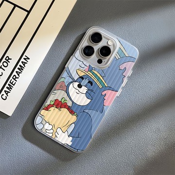 免運+隔日🚚行李箱紋手機殼 送花湯姆貓 適用於蘋果17promax 16Pro 15plus14 13 12 11防摔