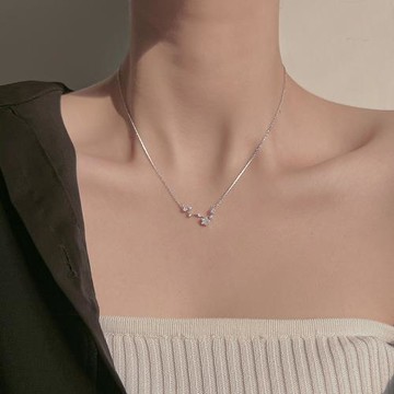 925純銀北斗七星項鏈女2025新款鎖骨鏈高級感吊墜爆款輕奢頸鏈子