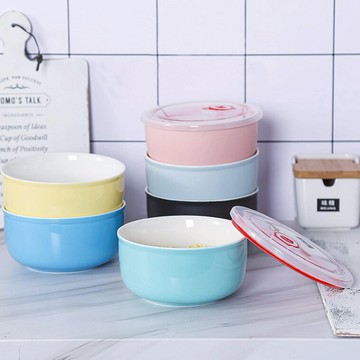 陶瓷泡面碗ins網紅簡約創意小飯碗宿舍用碗單個學生飯盒韓式碗