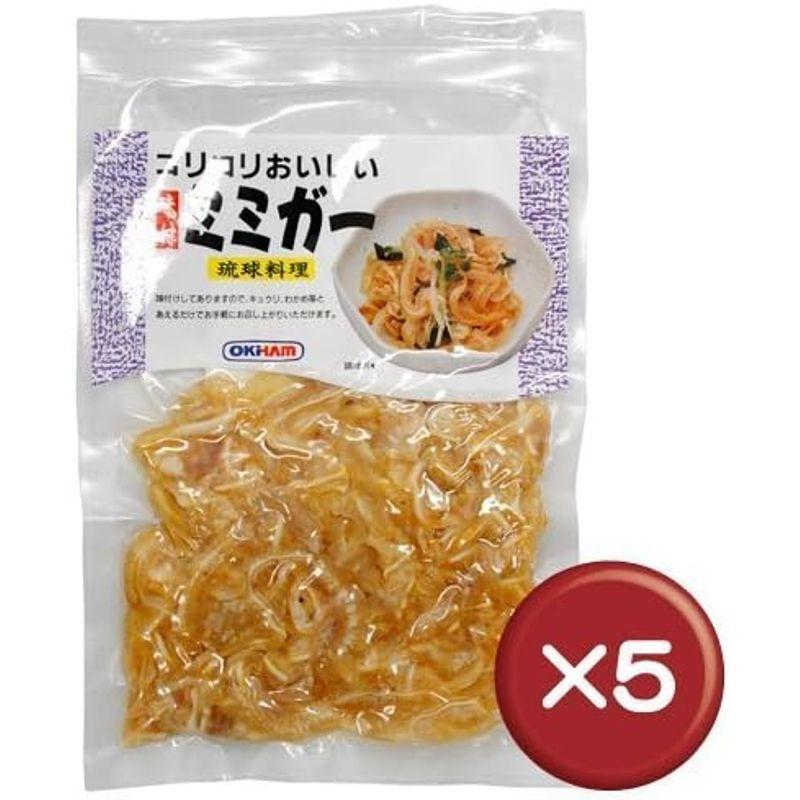 オキハム コリコリおいしい味付ミミガー 80g 5袋セット