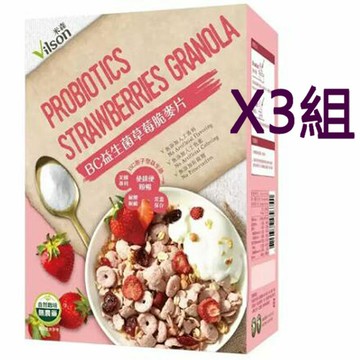 [COSCO代購6]  W226599 米森益生菌草莓麥片 300公克 X 2包 三組