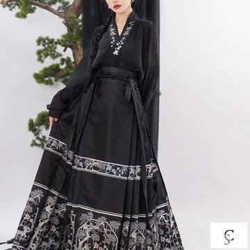 【XL-8XL大尺碼】👩中國風上衣 中式女裝 漢服 唐裝300斤特大碼國風明製馬麵裙胖mm新中式日常可穿顯瘦複古風套裝