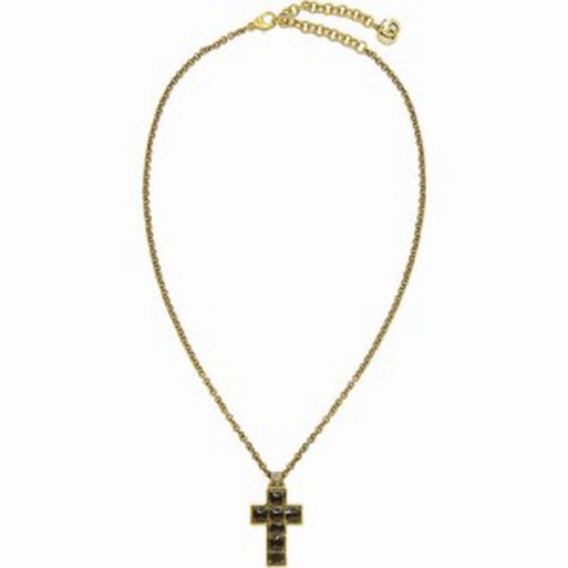 グッチ Gucci メンズ ネックレス ジュエリー アクセサリー Black Gold Small Cross Necklace 通販 Lineポイント最大1 0 Get Lineショッピング