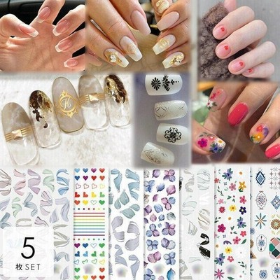 ネイルシール デコパーツ セット 福袋 セルフネイル シール 花 フラワー リボン ハート ヨーロピアン フェミニン ガーリー ブルー デコレーション Aeb08 通販 Lineポイント最大get Lineショッピング