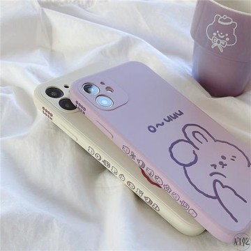 簡約蘋果ins風情侶款液態硅膠