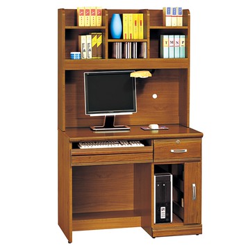 艾莉雅樟木實木3.2尺電腦桌/書桌