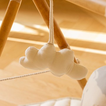 西班牙 Lorena Canals｜波浪鼓玩具掛飾 地球與雲朵