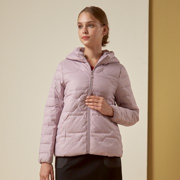 CLL巧玲瓏 不規則壓紋連帽鋪棉外套 3127651