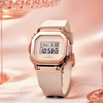 CASIO 卡西歐 G-SHOCK 優雅玫瑰金電子錶 女錶 新年開運 送禮推薦 GM-S5600UPG-4