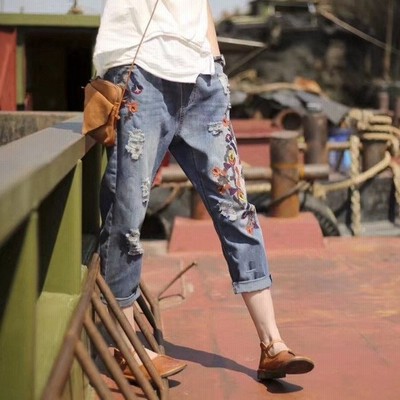 レディースデニムパンツ 7分丈パンツ ジーンズ ジーパン 夏 ゆったり ボトムス カジュアル 通販 Lineポイント最大get Lineショッピング