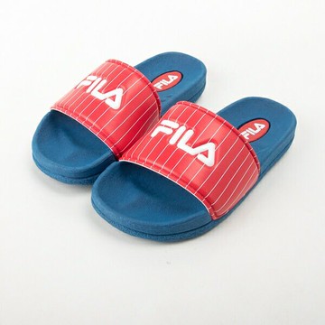 FILA  KIDS 大童MD運動拖鞋-藍(3-S413U-321) 台灣製