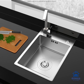 免運/附發票 水槽 廚房水槽 單槽 雙層 廚房洗菜盆 廚房SUS304洗菜盆手工盆不銹鋼水槽吧臺側裝水池迷妳單盆超小單槽工廠現貨直銷 售後保障 全館八折 5yy