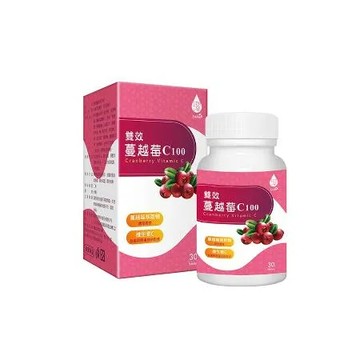 【Tsuie 日濢】雙效蔓越莓C100錠 30錠/盒 (一盒)