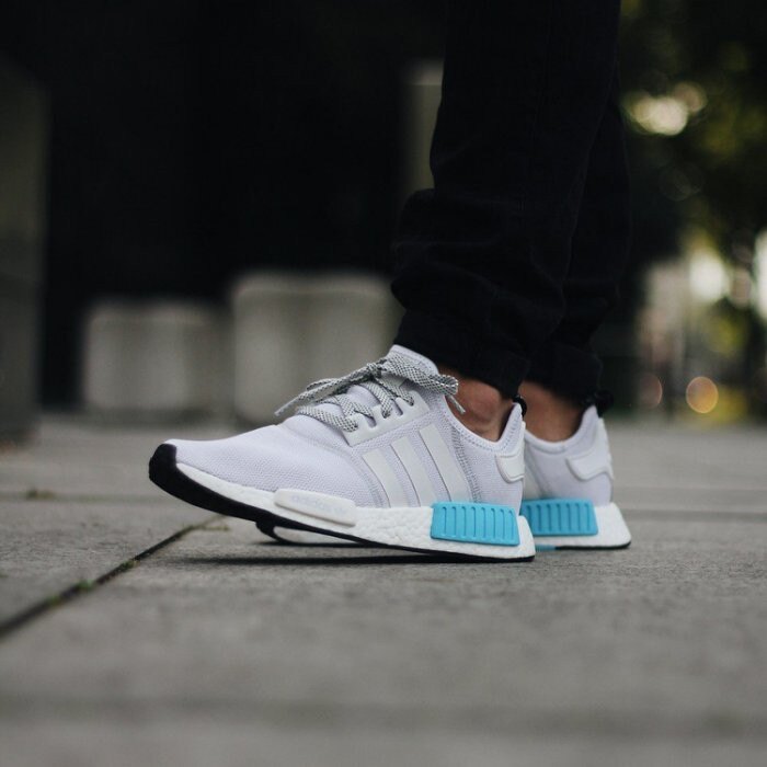 日本海外代購】Adidas Nmd R1 白藍天空藍湖水藍聖保羅白面3M 反光慢跑