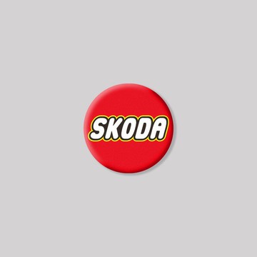 SKODA/TOY/圓形/鋁牌飾貼 SunBrother孫氏兄弟