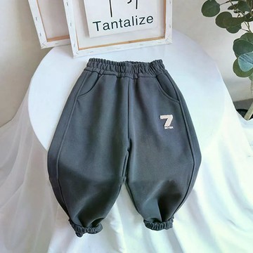 【台灣出貨】免運男童褲子2026春季新款洋氣薄款寬鬆男孩運動兒童衛褲外穿休閒長褲