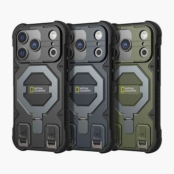 National Geographic 國家地理  Explorer 磁吸支架防摔保護殼(附掛繩) iPhone 18/17 系
