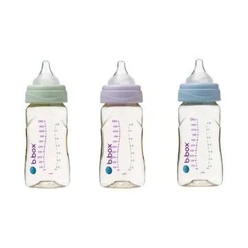 澳洲 b.box 防脹氣奶瓶 PPSU嬰兒寬口圓孔奶瓶 240ml - 3色可選