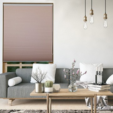 玫瑰單循環珠鍊遮光蜂巢簾 (Roseate)