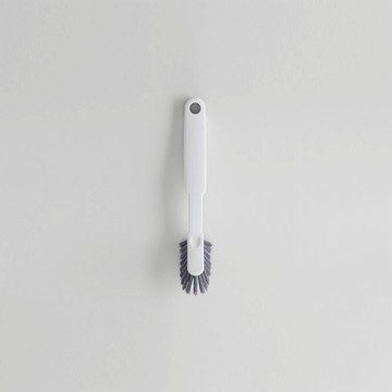 MARNA 浴室清潔刷(附夾子)-白