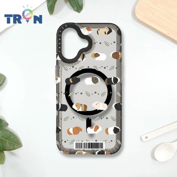 TRON IPHONE 16 走來走去天竺鼠不同方向 防摔 MAGSAFE 磁吸 太空載具殼 透黑 手機殼