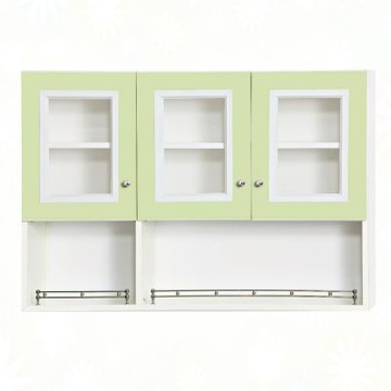 文創集-南亞塑鋼     艾格 南亞塑鋼3.1尺雙開門下二空格衛浴吊櫃/收納櫃-94x23.5x65cm免組