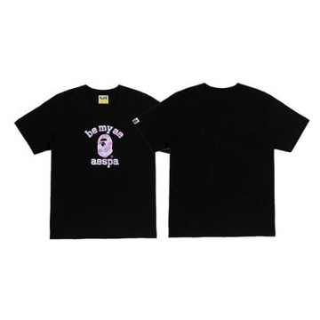 W Aespa x Bape 短袖上衣 猿人頭 黑色 1M73210901-BK