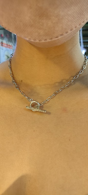 925 純銀頸鍊樹皮項鍊