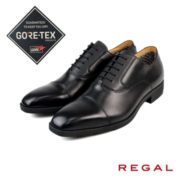 【REGAL】GORE-TEX防水透氣橫飾牛津鞋  黑色(21BL-BL)