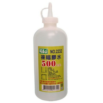 LIFE 徠福 補充膠水 NO.2232/一箱6瓶入(定90) 500cc 特大膠水補充液 填充膠水 MIT製