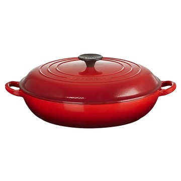 LE CREUSET 淺底鐵 5760g 3.5L  櫻桃紅  1個  30cm