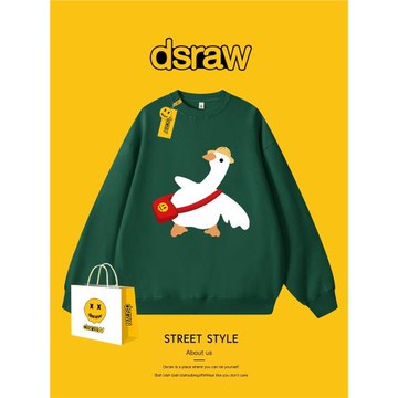 【奧萊大促】dsraw官方聯名|2024新款秋冬衛衣男女圓領寬松上衣