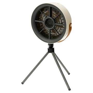 YUNMI 家用小型桌面油煙機 便攜式戶外露營抽油煙機 火鍋燒烤吸煙機 排味排風機 過濾去異味 米白色  FC-6629  DIY安裝組件