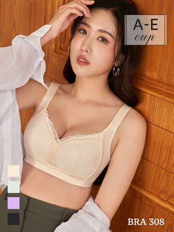 BRA308 無鋼圈夾心果凍調整型內衣單件 4色