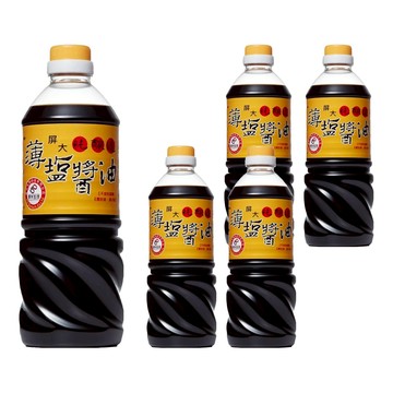 屏大 薄鹽醬油  710ml  5瓶