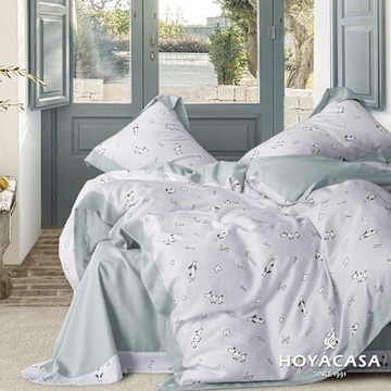 HOYACASA 100%天絲枕套床包三件組-萌寵物語(雙人)