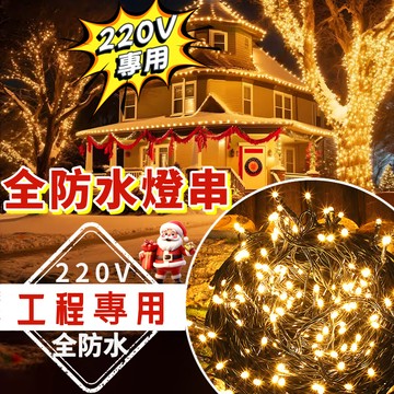 LED黑線燈串【V8燈珠】工程款 升級防水高亮燈串 六角黑線燈串 戶外樹裝飾燈 庭院燈串 LED燈串 防水黑線燈 春節燈