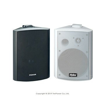 PK-663B(黑)/PK-663W(白) (一對) POKKA 80W 壁掛式/懸吊式防水型立體聲喇叭