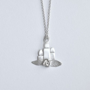 為自己點盞蠟燭02 玫瑰項鍊 純銀 925銀 純銀墜飾 銀飾