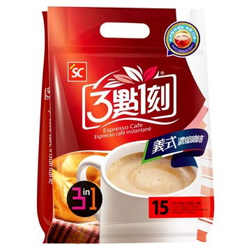 【3點1刻】義式濃縮咖啡3合1 15入/袋
