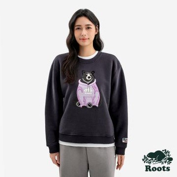 Roots女裝- WINTER WILDLIFE 圓領上衣 -深灰色