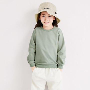 【限時210】保暖.MIT永續環保材質-圓領刷毛上衣-童裝