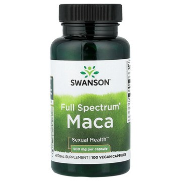 Swanson Vitamins, Full Spectrum® 多面瑪卡全素膠囊，500 毫克，100 粒