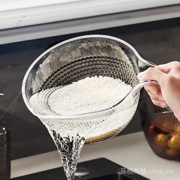 🎇可開發票✨貝凱廚房淘米神器洗米篩子淘米盆瀝水籃子傢用多功能淘菜洗水果盆#免運