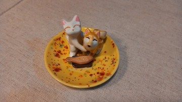 柴犬聚福碟-財旺有餘